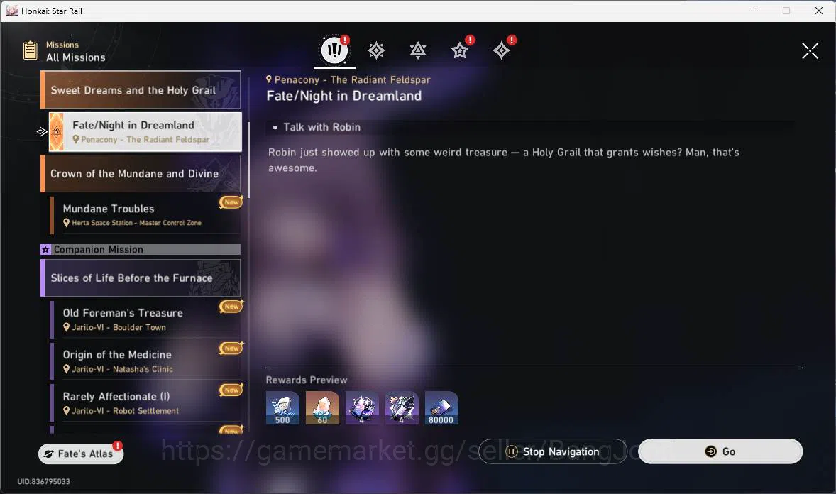 Honkai Star Rail Accounts Others ASIA|TL 68|13 Limit|PremTeam 6