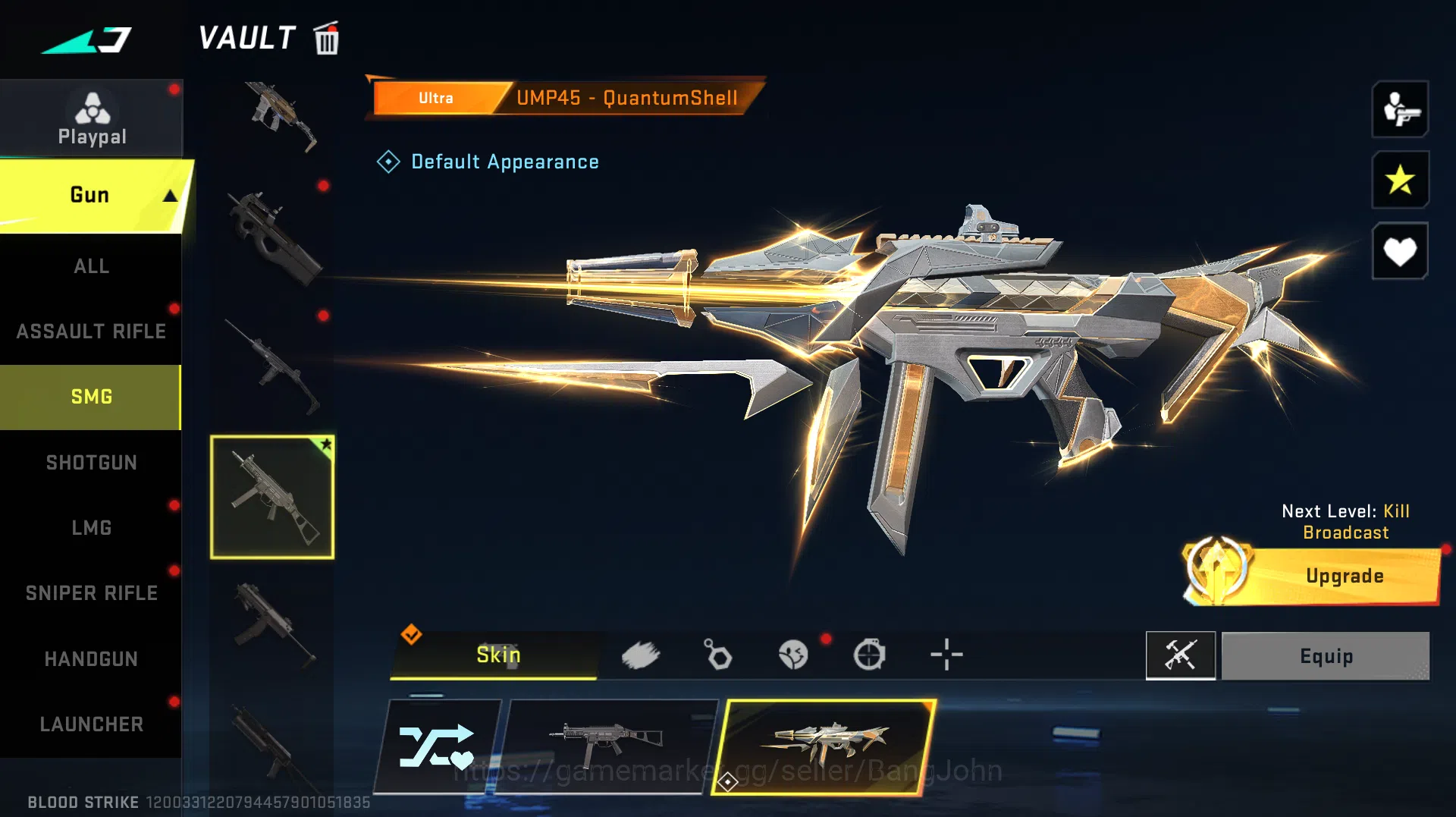 Blood Strike Accounts Polosan Ultra UMP | Change Name | BS120B image 3