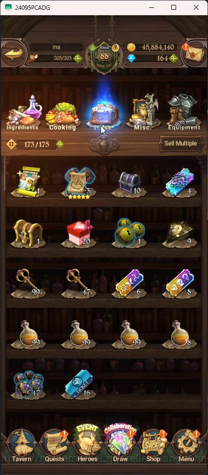 The Seven Deadly Sins: Grand Cross Accounts Others Asia | 3,113M CC | 2 LR Elizabeth , Merlin | 9 UR  Merlin & Escanor 7