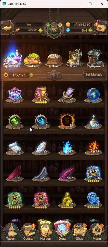 The Seven Deadly Sins: Grand Cross Accounts Others Asia | 3,113M CC | 2 LR Elizabeth , Merlin | 9 UR  Merlin & Escanor 8