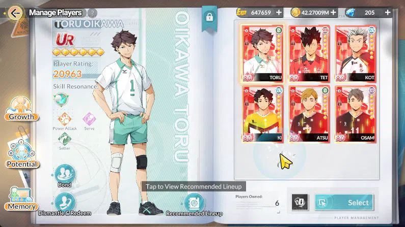 HAIKYU!! FLY HIGH Accounts [SEA] Lv 57| 1 SP (Bokuto)+ Memo 6 UR (Oikawa,Kuro image 2