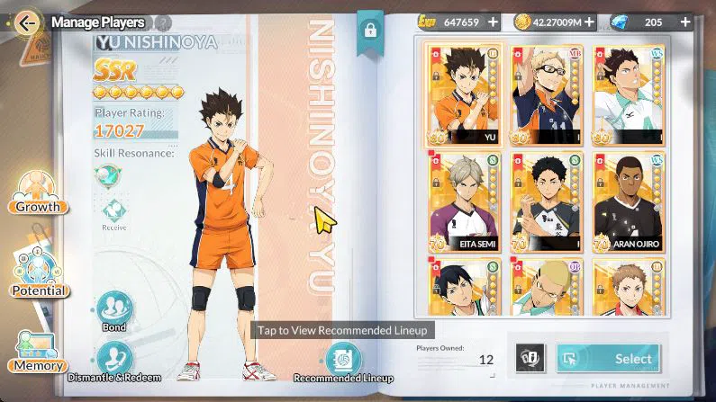 HAIKYU!! FLY HIGH Accounts [SEA] Lv 57| 1 SP (Bokuto)+ Memo 6 UR (Oikawa,Kuro image 3