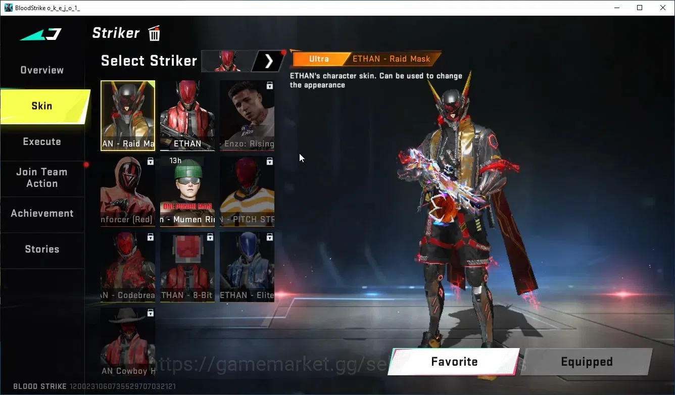 Blood Strike Accounts Collab Skin ASIA|COLLAB ENZO Kraken+2 ULTRA[Nova-PitchStrike,Ethan]|Limited Origin12|3 4