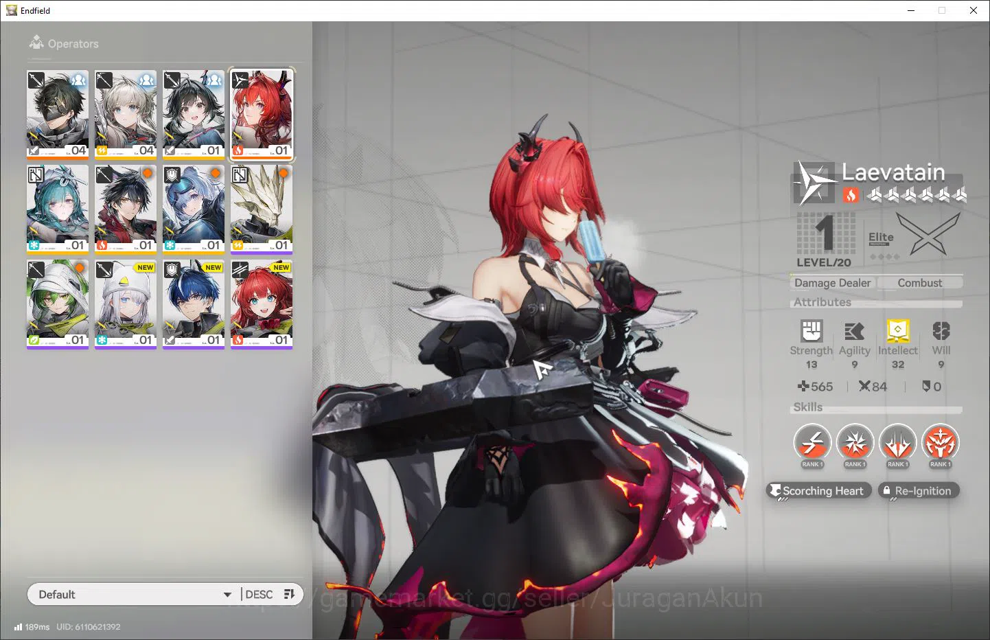 Arknights: Endfield Accounts NA/EU Level 2 | Fresh starter Laevatain | 5 SR Cha image 1