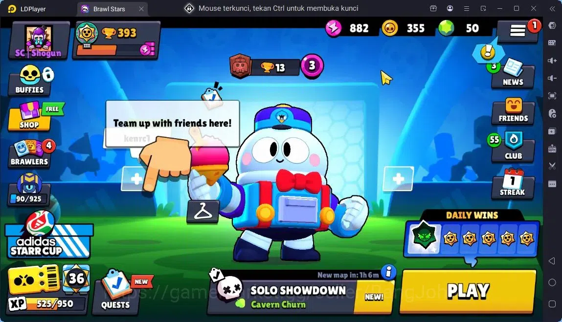 Brawl Stars Accounts Global |11 Brawler|2 Max hypercharge(Edgar,Maisie)|1270 Bling|50 Gems|1 Rare,4 Epic Skins| ProtectOff 1