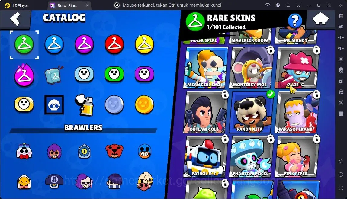 Brawl Stars Accounts Global |11 Brawler|2 Max hypercharge(Edgar,Maisie)|1270 Bling|50 Gems|1 Rare,4 Epic Skins| ProtectOff 7