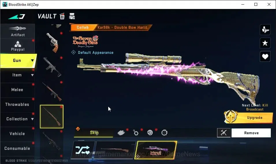 Blood Strike Accounts ASIA|Collab 7DS[Galil,AK47,Kar98k,QBZ95]|ETERNAL D image 11