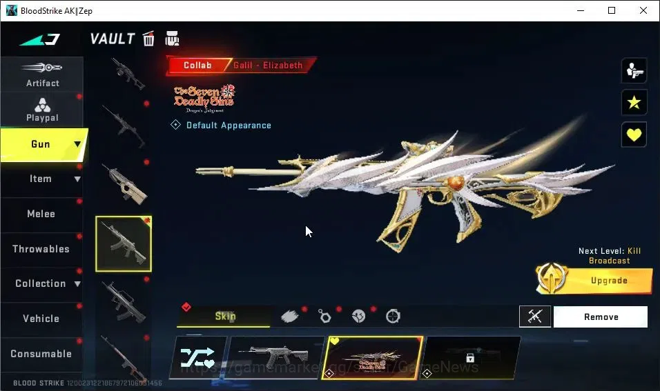 Blood Strike Accounts ASIA|Collab 7DS[Galil,AK47,Kar98k,QBZ95]|ETERNAL D image 3