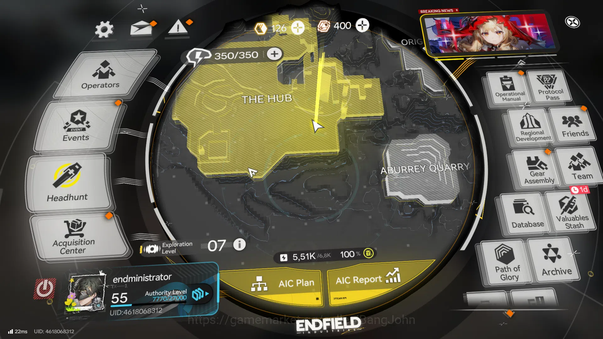 Arknights: Endfield Accounts ASIA |MidGame|4 Limit+3Sign|LaevatainP1 sign,Gilberta Sign, YvonneP1sign 2
