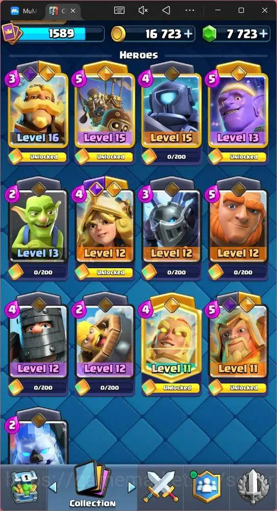 Clash Royale Accounts Mobile | CL 1589 | KTL 15 | Trophy 12000 | Card 12 image 12