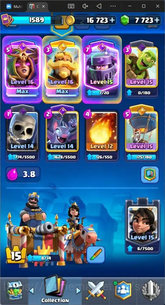 Clash Royale Accounts Mobile | CL 1589 | KTL 15 | Trophy 12000 | Card 12 image 6