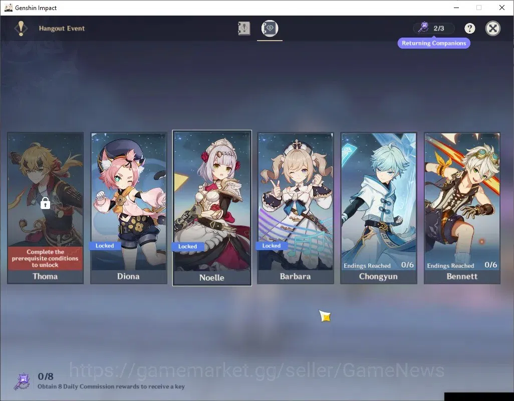 Genshin Impact Accounts ASIA |AR35 |2 Limited [Wanderer, Raiden Shogun] |2 image 11