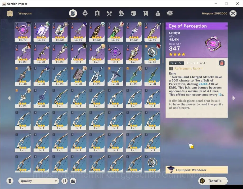 Genshin Impact Accounts ASIA |AR35 |2 Limited [Wanderer, Raiden Shogun] |2 image 5
