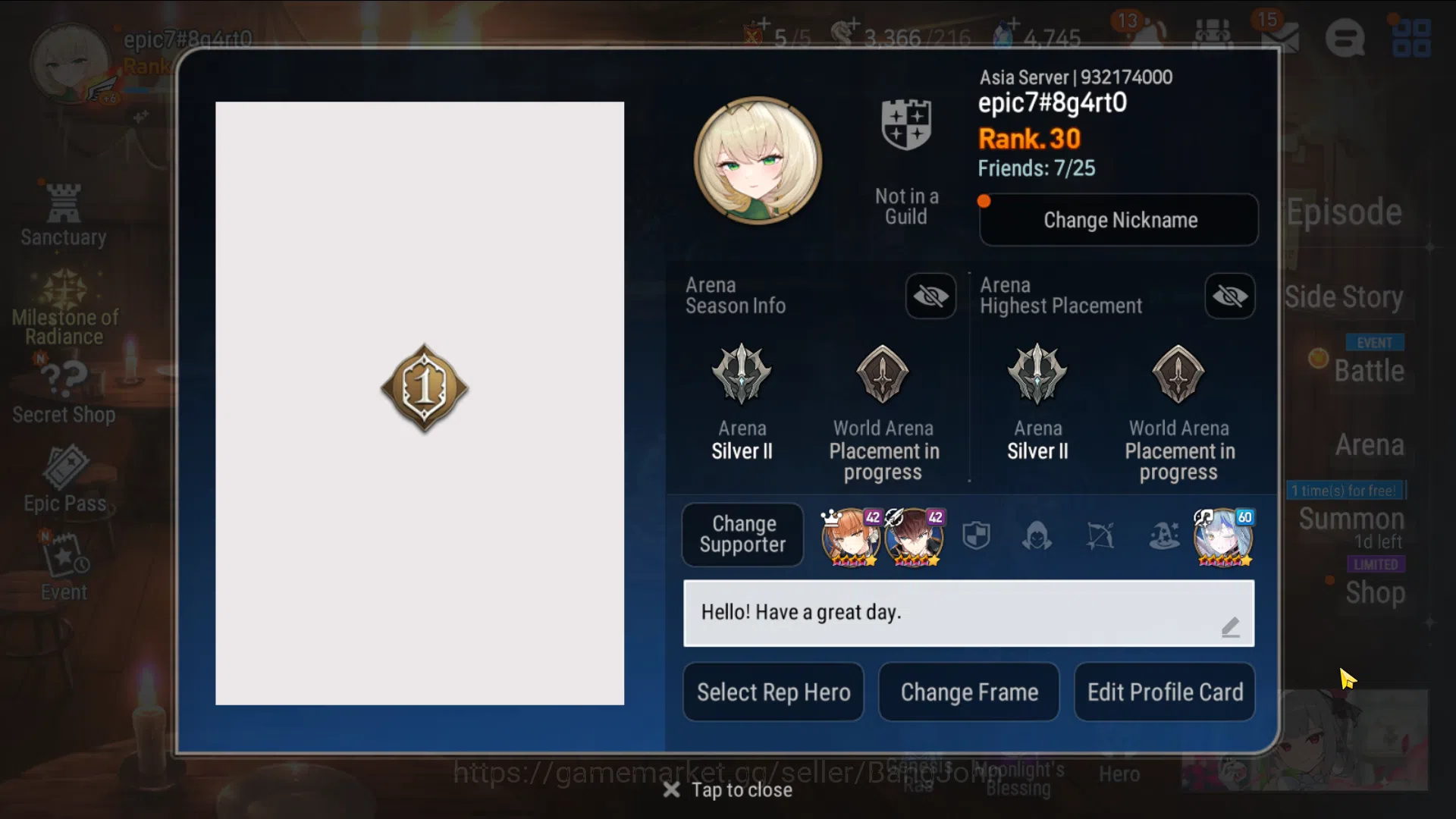Epic Seven Accounts ASIA Unverif|4ML+1(Ruele,LCBellona,Mediator Kaweri image 10