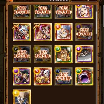 One Piece Treasure Cruise Accounts Mid‑range #OPTC225: FRESH STORY !! [Android ONLY] 3200 GEM | Sugo Rare 132/358, SUGO RARE