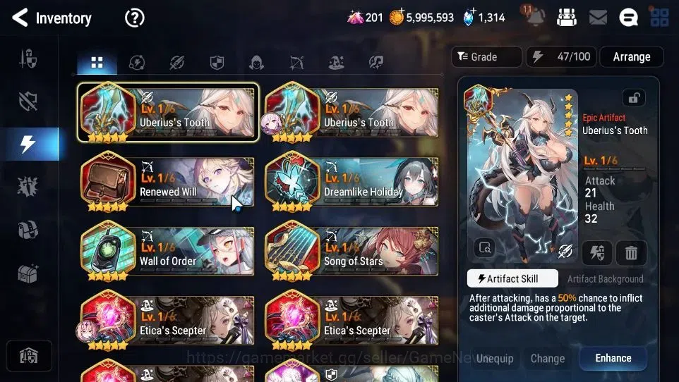 Epic Seven Accounts GLOBAL Unverif|New Era|4 ML(TM Luluca,Straze,FL Li image 15