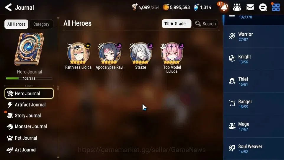 Epic Seven Accounts GLOBAL Unverif|New Era|4 ML(TM Luluca,Straze,FL Li image 7
