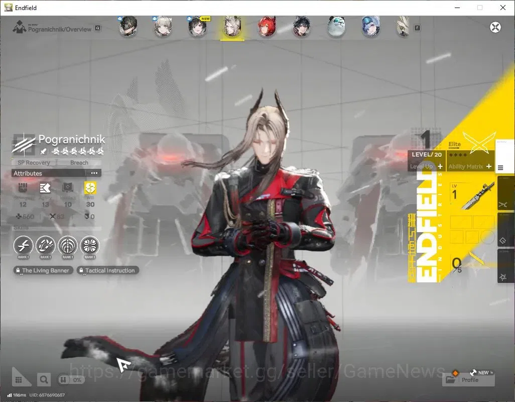 Arknights: Endfield Accounts NA/EU|Lv2|Fresh Starter|2SSR(1Limited)|Laevatain,P image 5