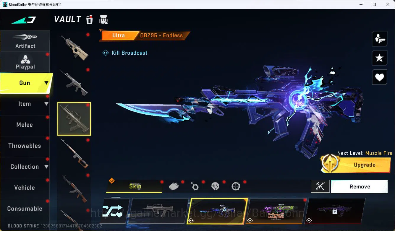 Blood Strike Accounts ASIA|COLLAB=KAR98K,AK47|LIMITED=P7,AR97,|ULTRA=M4A image 13