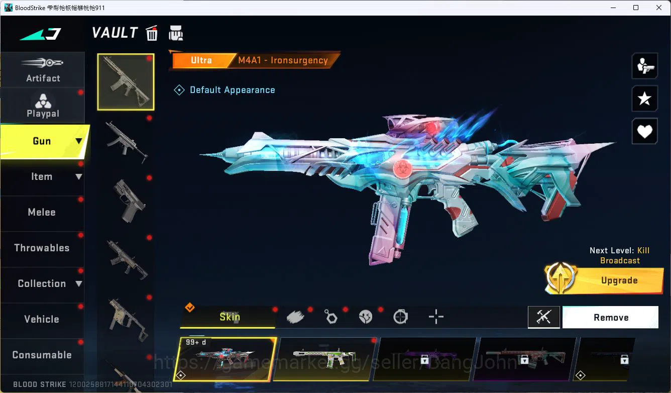 Blood Strike Accounts ASIA|COLLAB=KAR98K,AK47|LIMITED=P7,AR97,|ULTRA=M4A image 20