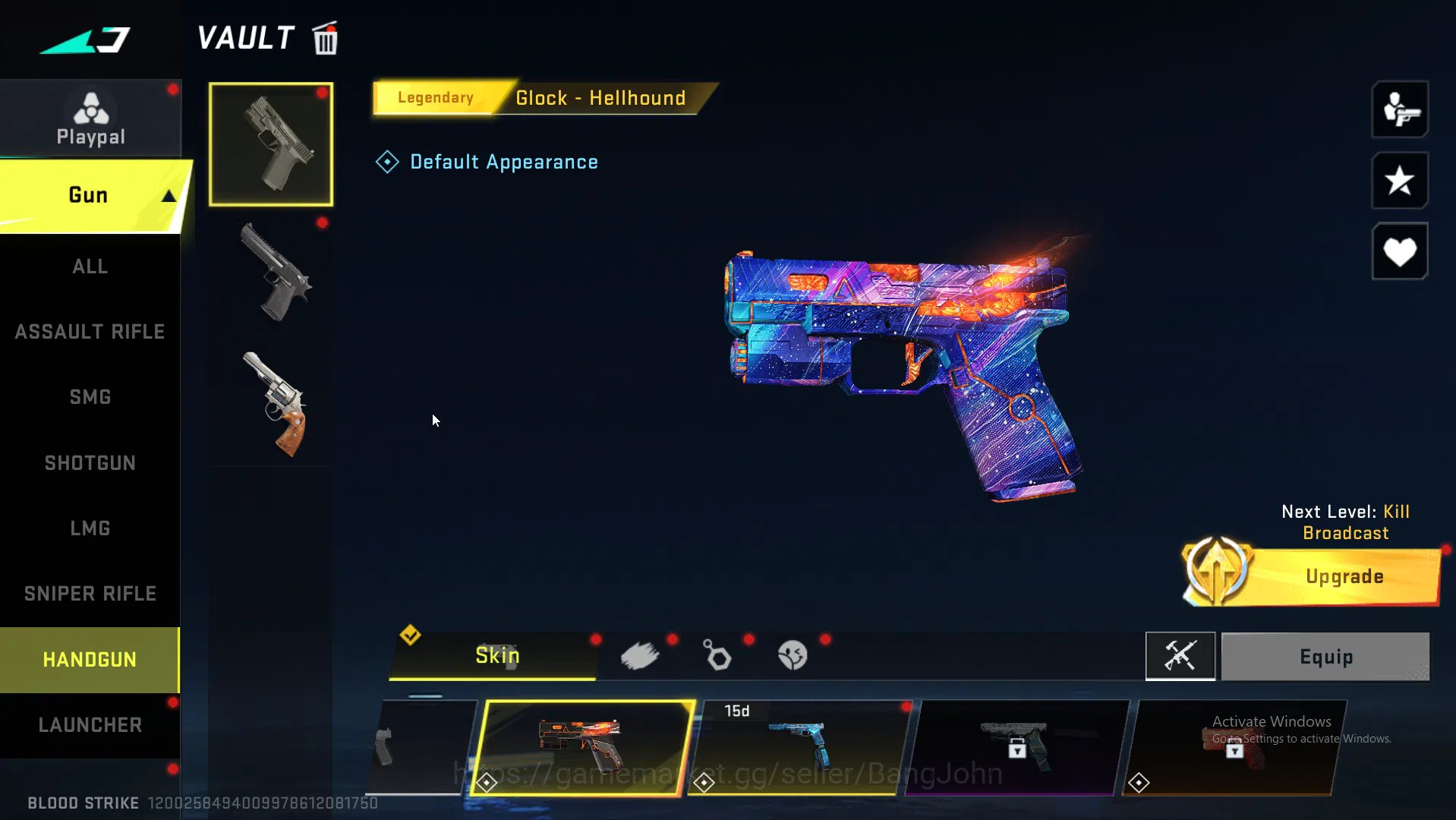 Blood Strike Accounts Collab Skin ASIA|Eternal AK47 | Collab MCX EVA | Ultra INP9,Origin12,Kala BS016B 13