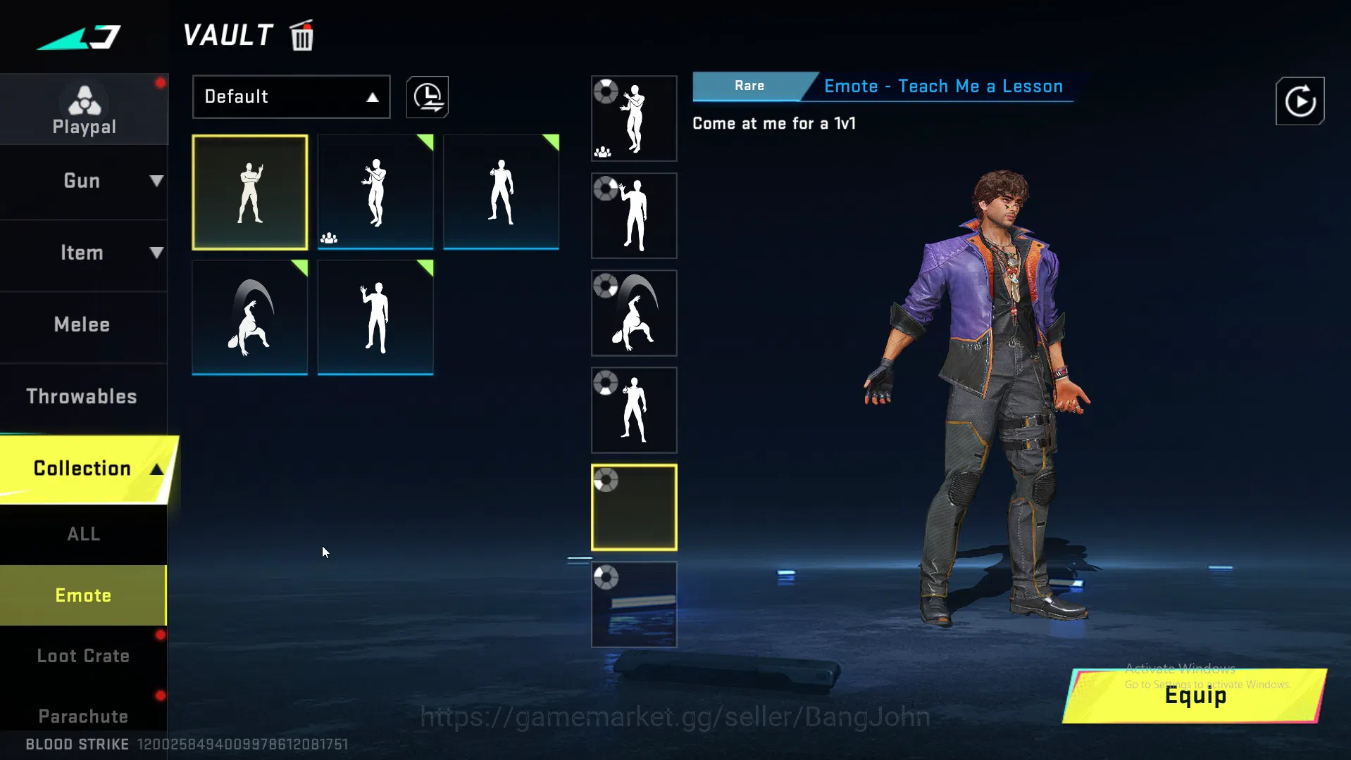 Blood Strike Accounts Collab Skin ASIA|Eternal AK47 | Collab MCX EVA | Ultra INP9,Origin12,Kala BS016B 15
