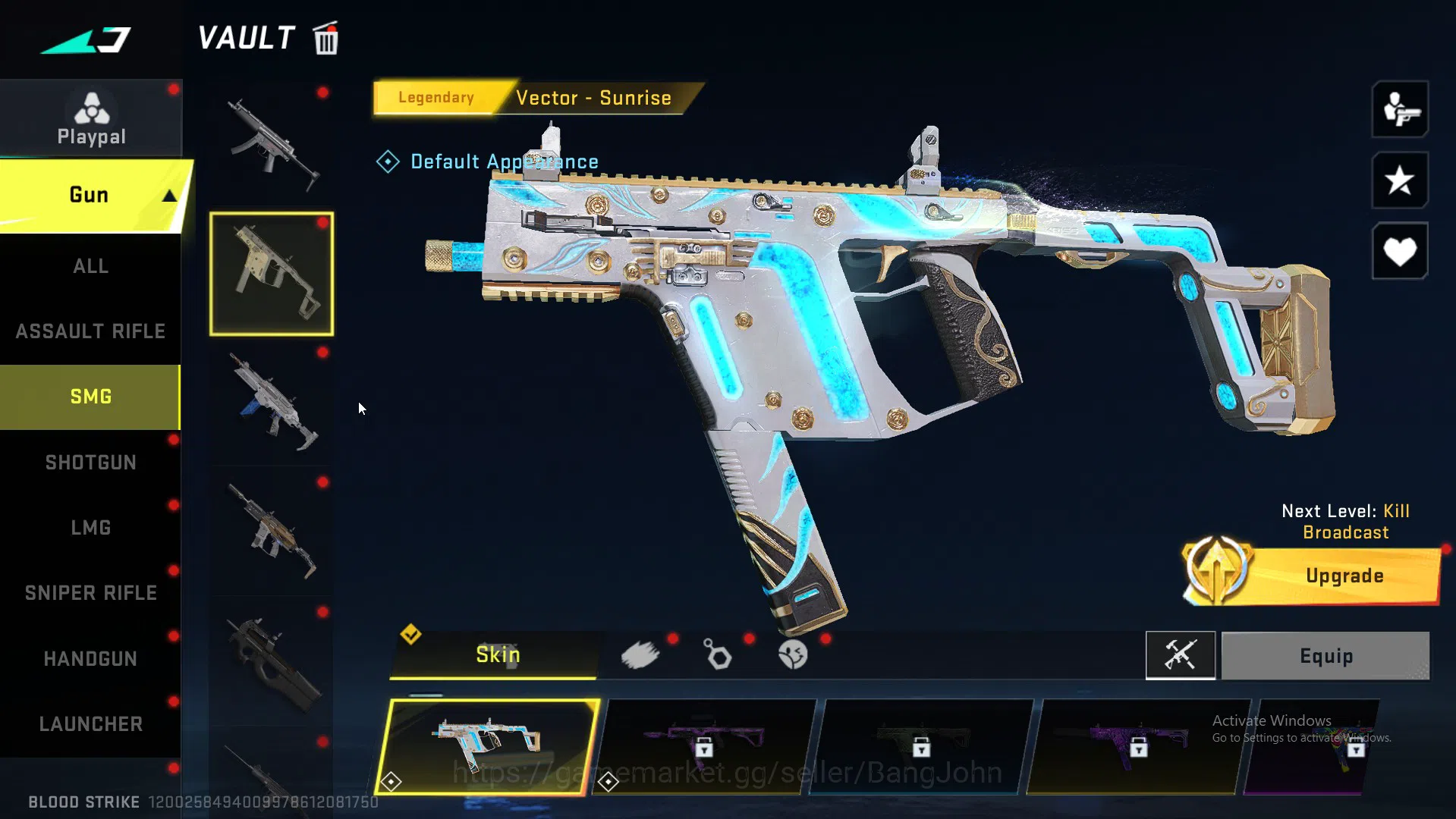 Blood Strike Accounts Collab Skin ASIA|Eternal AK47 | Collab MCX EVA | Ultra INP9,Origin12,Kala BS016B 8