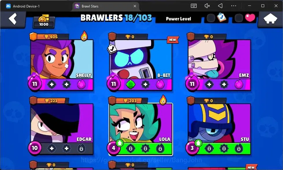 Brawl Stars Accounts Global | 1000 Thropy|18 Brawler|3 Max Hypercharge( image 6