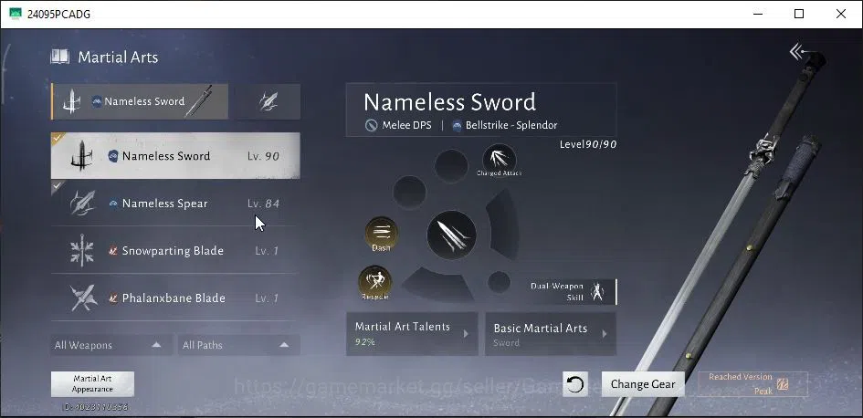 Where Winds Meet Accounts GLOBAL|Lv 90|GS 24K|1 Harmonic Core|Maple Reach,On image 10
