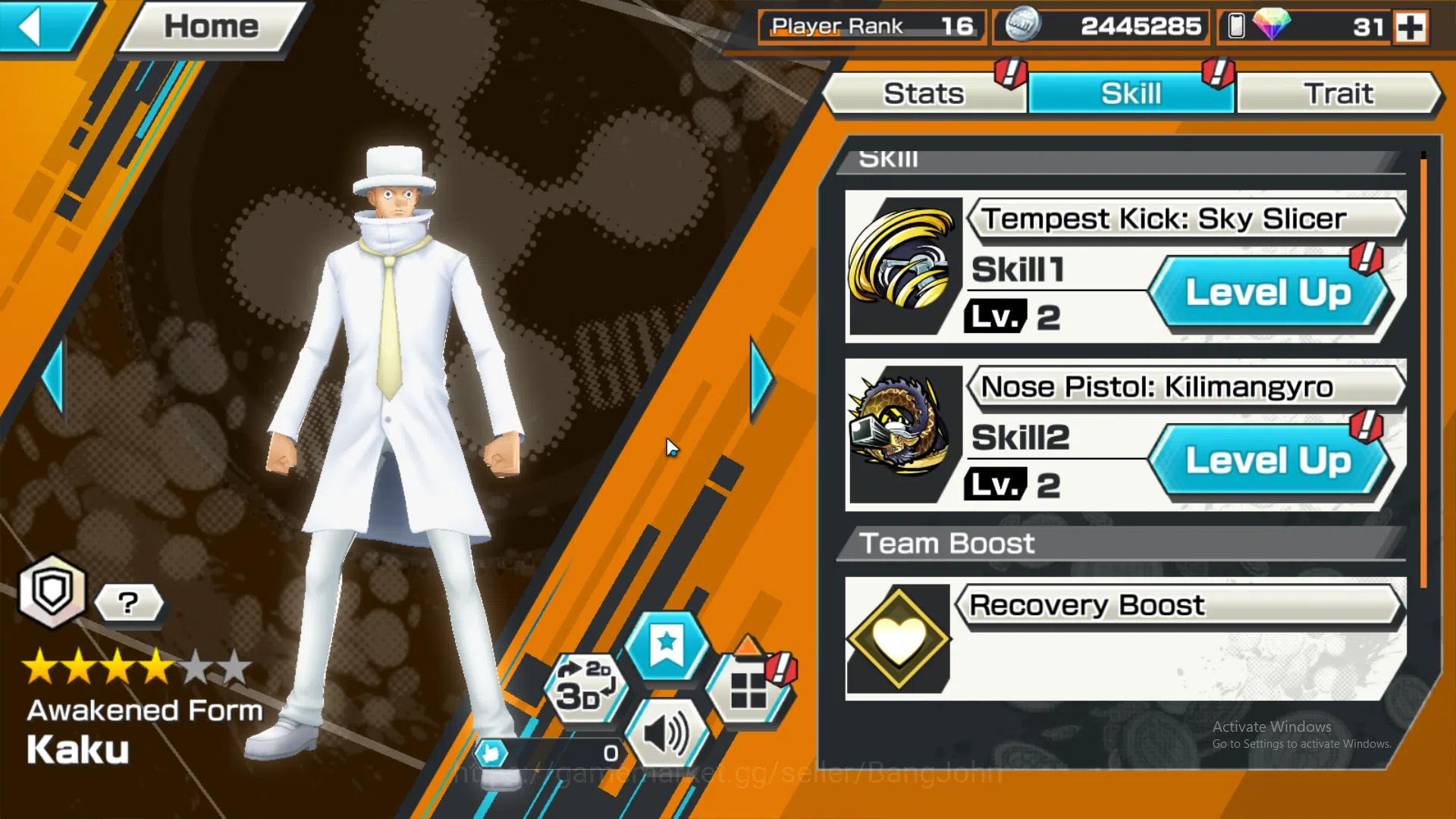 One Piece Bounty Rush Accounts GLOBAL | EX 2 | borsalino, Awakened Rob lucci, egg image 12