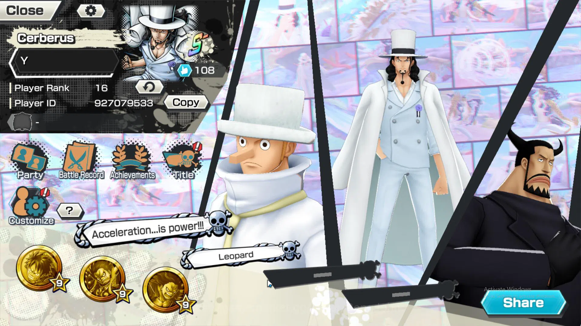 One Piece Bounty Rush Accounts GLOBAL | EX 2 | borsalino, Awakened Rob lucci, egg image 2