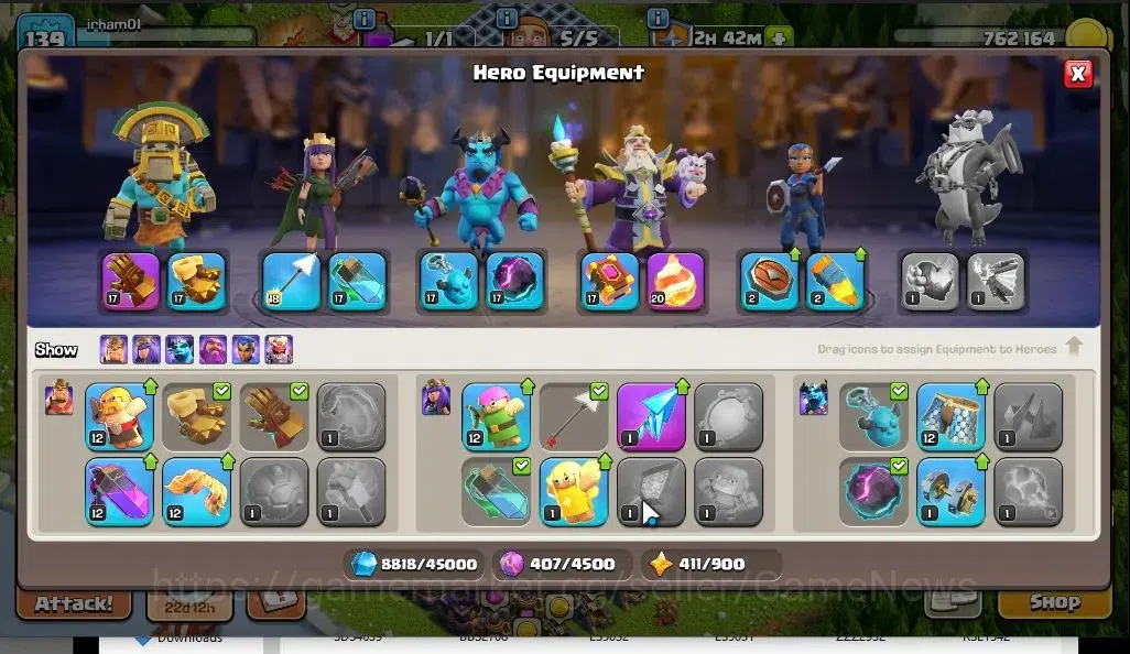 Clash of Clans Accounts |TH 15-BH 9|LV 139|HH 7|Limited Skin|BK 67,AQ 63,G image 12