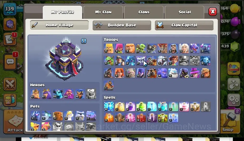 Clash of Clans Accounts |TH 15-BH 9|LV 139|HH 7|Limited Skin|BK 67,AQ 63,G image 3