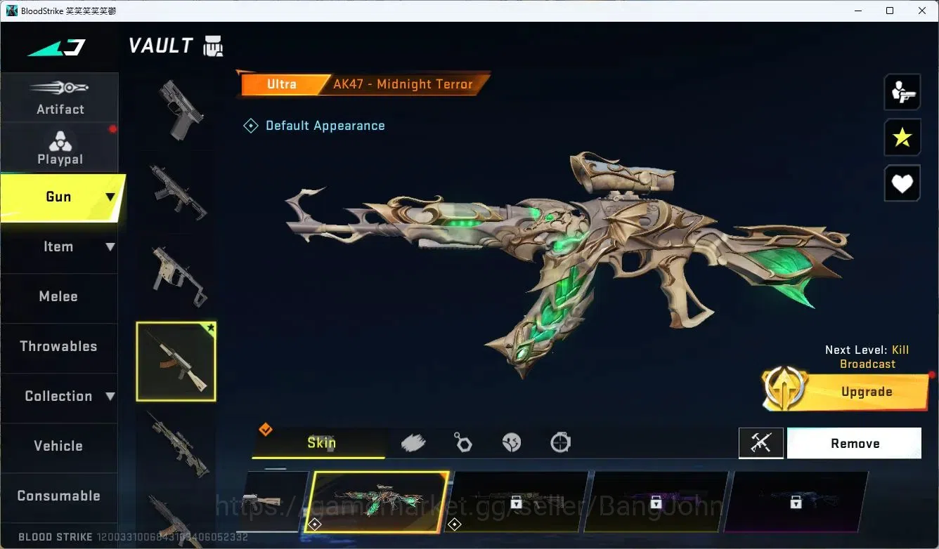Blood Strike Accounts ASIA|Collab MCX-EVA-OO, 1 Ultra Guns, 1 Legendss G image 2
