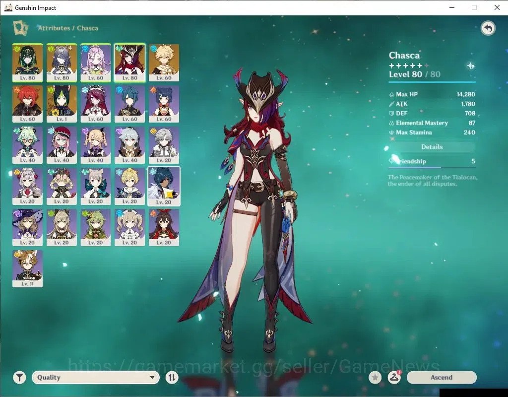 Genshin Impact Accounts ASIA|AR49|3Limited+1(*5Weapon)|Nefer,Lauma,Chasca| image 3