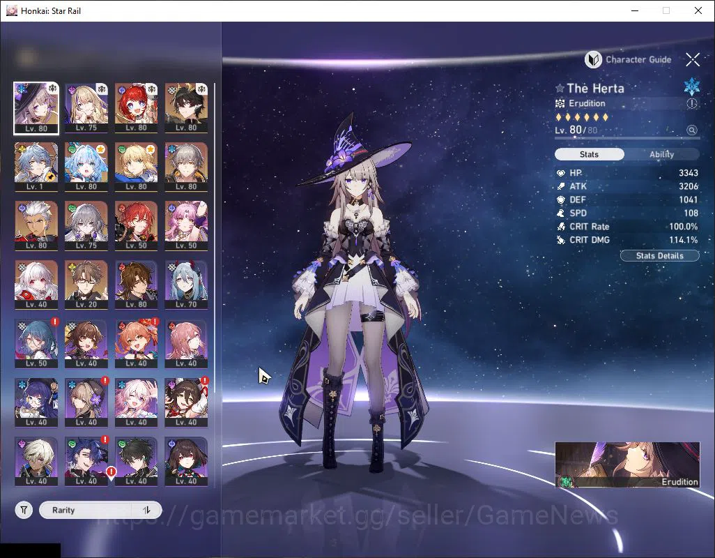 Honkai Star Rail Accounts Mid Game Asia|TL 67|7 Limited|[TheHerta,Cerydra,Saber]+Sign,Sunday,Tribbie,Archer,Dante|Male 4