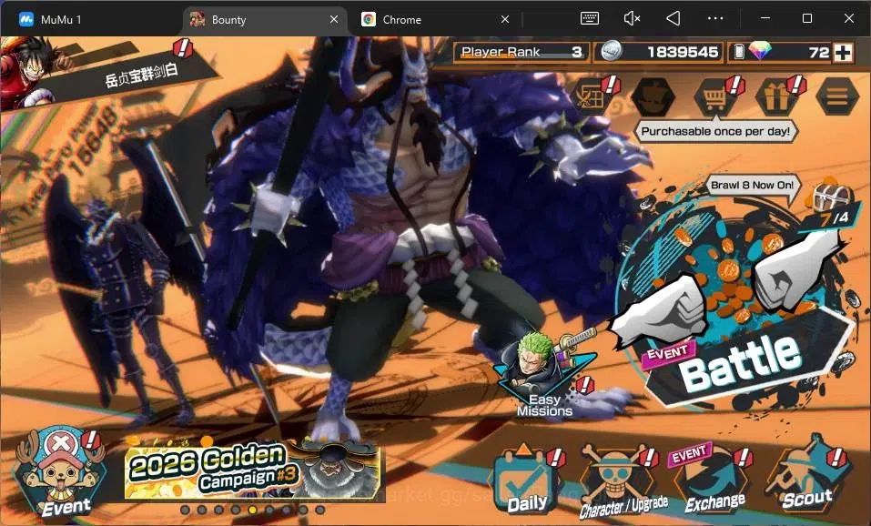 One Piece Bounty Rush Accounts Global | 4 EX | PR 3| Yamato,Kaido Lv.80/80,Edward image 8