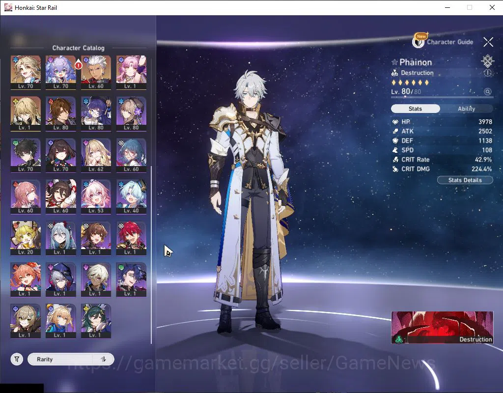 Honkai Star Rail Accounts Asia|TL 70|Herta Prem Team|14 Limited|Phainon,Anax image 12