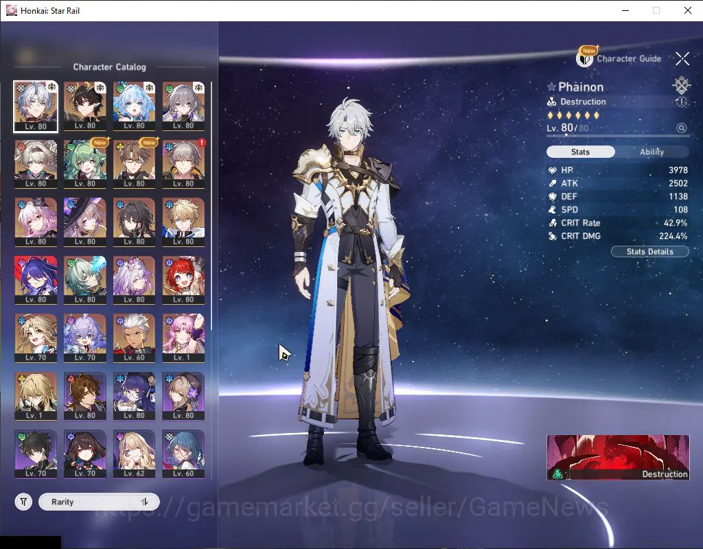 Honkai Star Rail Accounts Asia|TL 70|Herta Prem Team|14 Limited|Phainon,Anax image 13