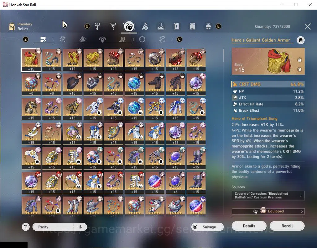 Honkai Star Rail Accounts Asia|TL 70|Herta Prem Team|14 Limited|Phainon,Anax image 6