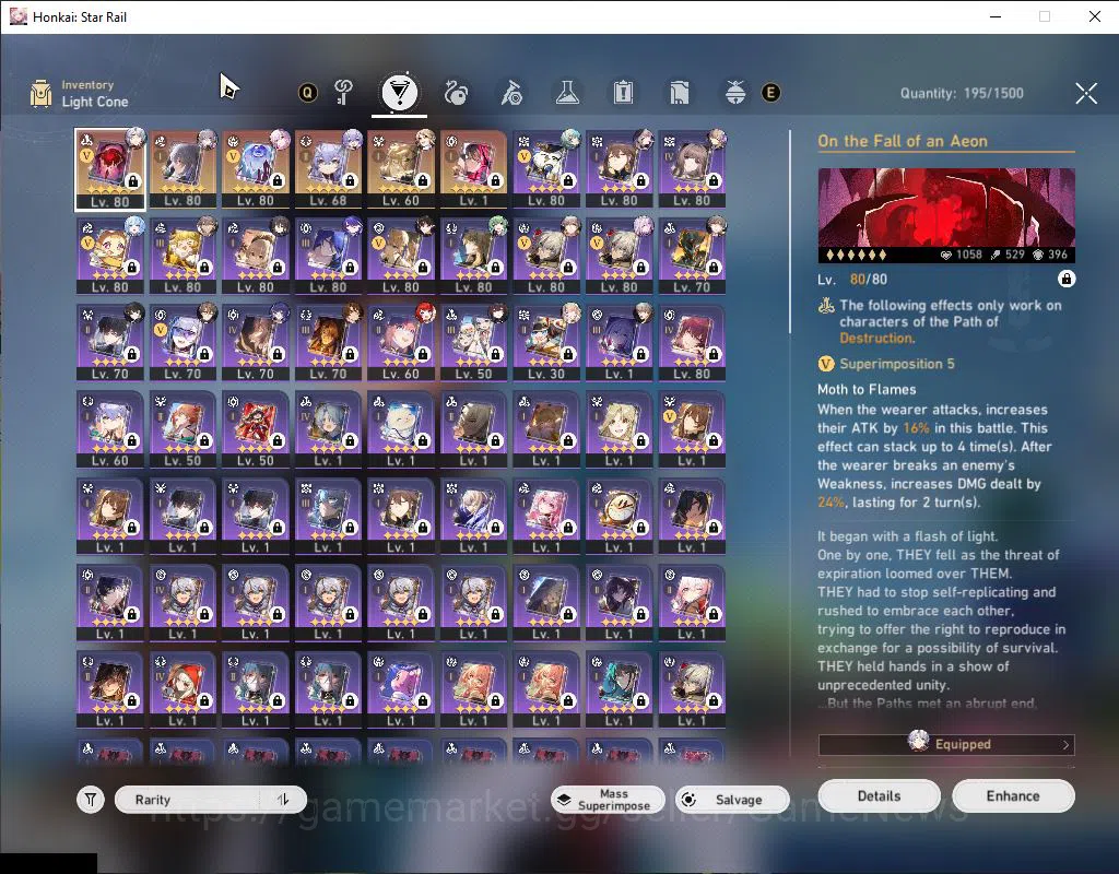 Honkai Star Rail Accounts Asia|TL 70|Herta Prem Team|14 Limited|Phainon,Anax image 8