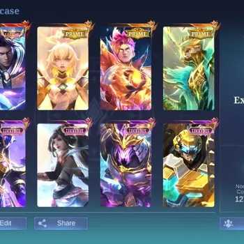 Mobile Legends: Bang Bang Accounts Others Global|Skin 409|Exalted|Legend Alucard,KOF Karina,PRIME Claude+Granger+Yu