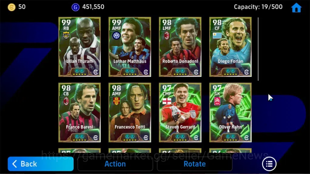 eFootball Accounts Android|BigTime David Beckham,Epic Totti,Forlan,Fr image 9