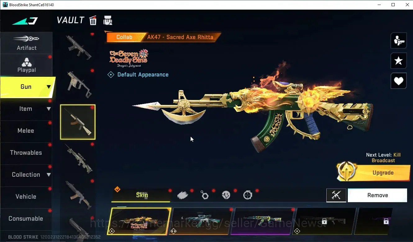 Blood Strike Accounts ASIA|Eternal DEagle-Scorpius|Collab 7DS(Playpal Os image 8