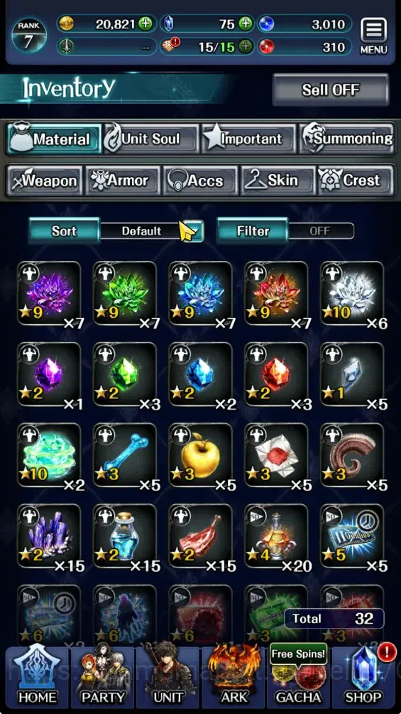 Last Cloudia Accounts GLOBAL|Rank 7|Collab Brave Frontier (Fire God Varg image 10