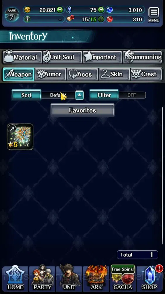 Last Cloudia Accounts GLOBAL|Rank 7|Collab Brave Frontier (Fire God Varg image 12