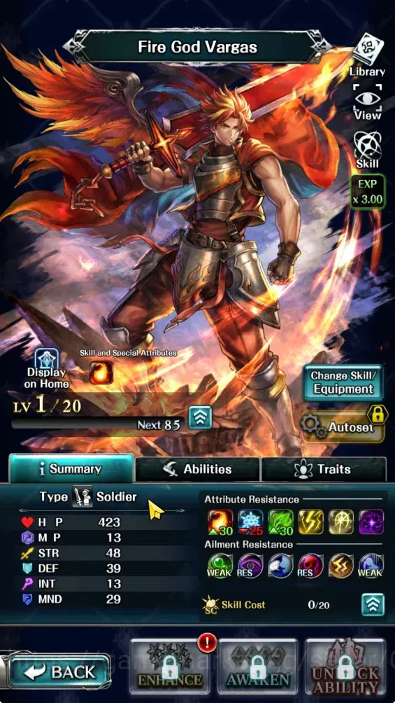 Last Cloudia Accounts GLOBAL|Rank 7|Collab Brave Frontier (Fire God Varg image 2