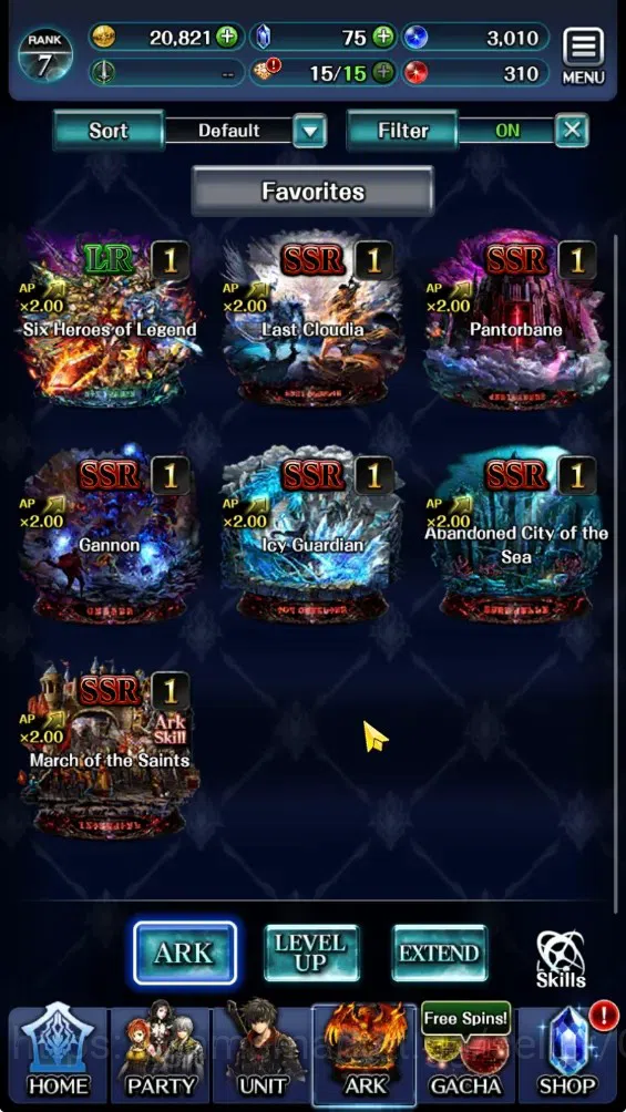 Last Cloudia Accounts GLOBAL|Rank 7|Collab Brave Frontier (Fire God Varg image 5