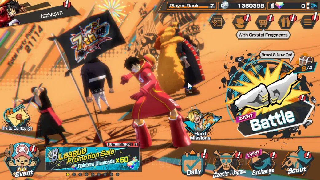 One Piece Bounty Rush Accounts Starter Global|5 EX|T5E ST.Jaygarcia,KING D.Roger,TFE Marshall D.Teach,RO Roronoa