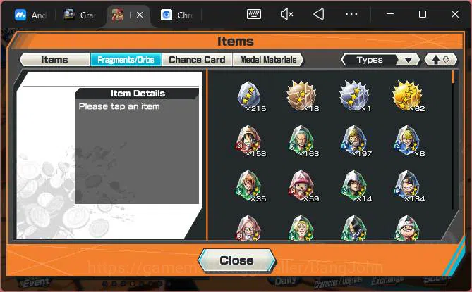 One Piece Bounty Rush Accounts Others GLOBAL| EX 2| PR 17| WI Trafalgal Law, GP Gol D.Roger |More Detail Check SS|OPBR273B 10